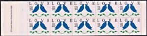 US 2441c Error Mint NH Booklet of 10 Missing Pink on Top Pane APS Cert cv $950