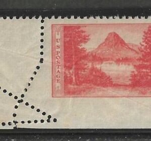US 748 Errors Mint NH Unique Foldover Misperf Creates Imperf Bottom, Crazy Perfs