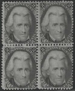 US 73 Early Classics Ave-F Unused Hinged Fresh OG Block of 4, Nice Remnants cv $2,750