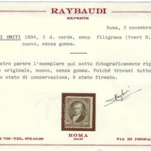 US 263 Bureau and Regular Issue Ave-F Mint Sound Unused, No Gum - Raybaudi Cert cv $2,100