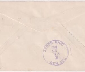 US Kentucky, Ed 704Fancy Cancel Cover, Geo Washington in Square