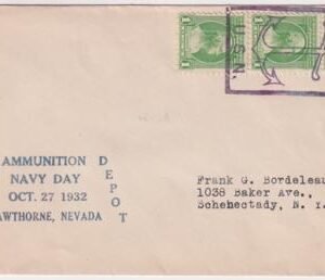 US Nevada, Hawthorne 705 Fancy Cancel Cover, Anchor