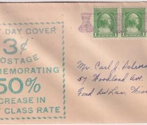 US Wisconsin, Fond Du Lac 705 Fancy Cancel Cover