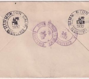 US California, Hammonton 706, 708, 712 Fancy Cancel Cover, Maltese Cross