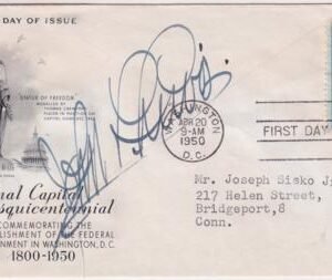 US 989 Autographed Cover, John L. Lewis, Labor Leader