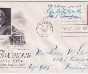 US 1062 Autographed Cover, Signed by the Designer and Engravers