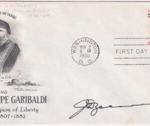 US 1169 Autographed Cover, Signed by James D. Zellerbach, Ambassador to Italy