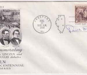 US 1115 Autographed Cover, Signed by IL Senator Paul Douglas