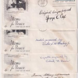 US 1070 Four Autographed Covers, Each Signed by a Designer or Engraver