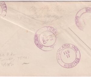 US Texas, Turkey 638, 641, U429 Fancy Cancel Cover, Flag