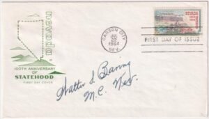 US 1248 FDC Signed by Congressman Walter S. Baring