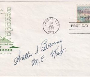 US 1248 FDC Signed by Congressman Walter S. Baring