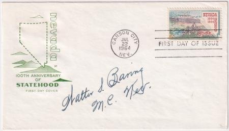 INV-22395itExt_208b137c-f5e2-4967-8307-7cabda35e687 US 1248 FDC Signed by Congressman Walter S. Baring