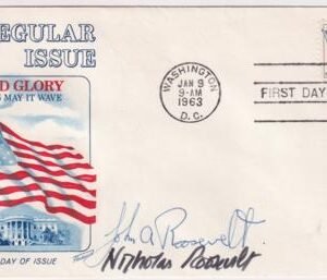 US 1208 FDC Signed by Nicholas Roosevelt, Diplomat and James Roosevelt, Congressman