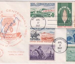 US 1323 FDC Signed by Orville Freeman, Gov.of MN, Sec. of Agriculture