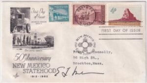 US 1191 FDC Signed by Edwin L. Mechen, Governor of New Mexico