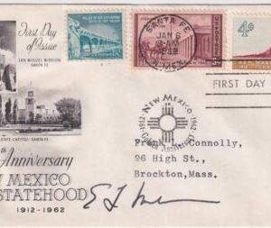 US 1191 FDC Signed by Edwin L. Mechen, Governor of New Mexico