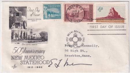 INV-22405itExt_61d76e11-1669-4d10-b00a-302f4d060a54 US 1191 FDC Signed by Edwin L. Mechen, Governor of New Mexico