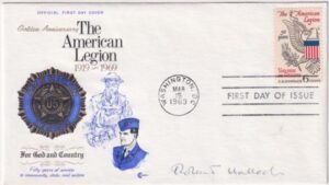 US 1369 FDC Signed by the Designer