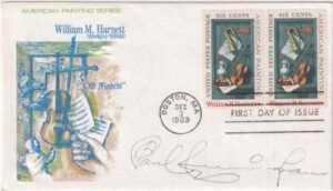 US 1386 FDC Signed by Paul Cunningham, Artist