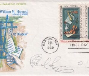 US 1386 FDC Signed by Paul Cunningham, Artist