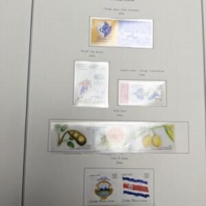 Costa Rica 1991-2011 Min NH Collection in 5-Ring Binder in Slipcase