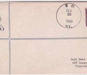 US Kentucky, Ed 635 Fancy Cancel Cover, Lincoln