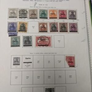 Saar and German Area 1920-1957 Mint and Used Collection in Scott Binder