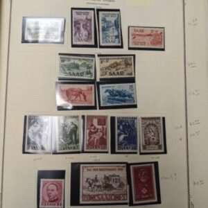 Saar and German Area 1920-1957 Mint and Used Collection in Scott Binder