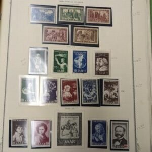 Saar and German Area 1920-1957 Mint and Used Collection in Scott Binder