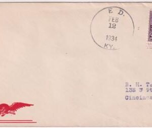 US Kentucky, Ed 635 Fancy Cancel Cover, "Honest Abe" Lincoln Cancel