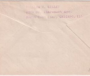 US Washington, Lincoln 635 Fancy Cancel Cover,  Lincoln Bust in Octagon Cancel