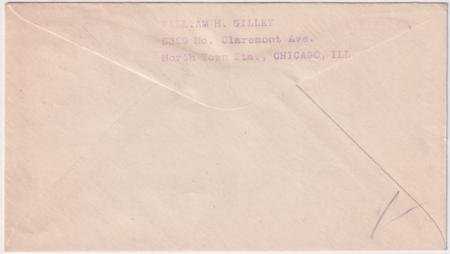 INV-22502×1-1 US Washington, Lincoln 635 Fancy Cancel Cover, Lincoln Bust in Octagon Cancel