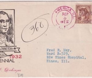 US Illinois, America 706 Fancy Cancel Cover, Labor Day
