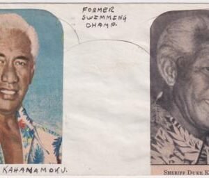 US 952 Cover Signed by Duke P. Kahanamoku, Swimmer, Surfer, Olympic Gold