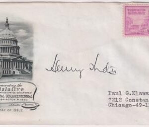 US 992 Unused Cover Signed byHenry Ford Jr., President Ford Motot Co.