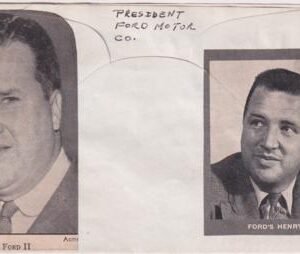 US 992 Unused Cover Signed byHenry Ford Jr., President Ford Motot Co.