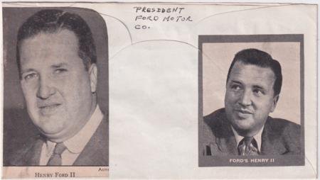 INV-22572x1_696b3ae1-e296-4379-9a6c-a23f6cdb1513 US 992 Unused Cover Signed byHenry Ford Jr., President Ford Motot Co.