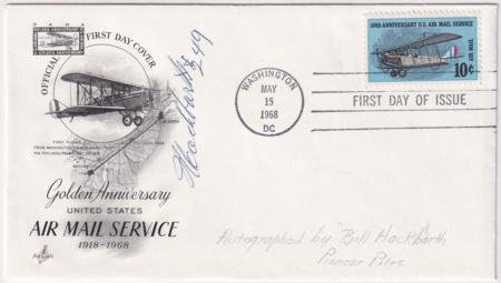 INV-22575itExt_f3bf9865-ab5c-4ff0-9268-c69c15701812 US C74 FDC Signed by Pioneer Aviator Bill Hackbarth