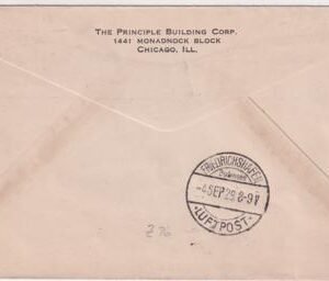 US 1929 Round the World Flight  Cover with 567 and 571