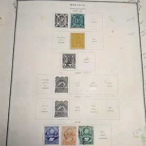 Bolivia 1866-1892 Mint and Used Collection in Scott Binder