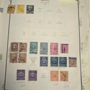 Bolivia 1866-1892 Mint and Used Collection in Scott Binder
