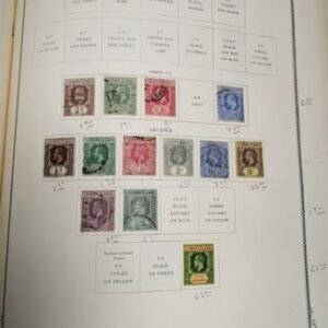 British Area -Guiana, Guyana, Jamaica, Leeward Is, Monerrat 1860-1976 Used Collection in Scott Binder