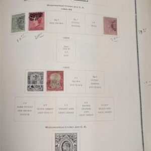 British Area -Guiana, Guyana, Jamaica, Leeward Is, Monerrat 1860-1976 Used Collection in Scott Binder
