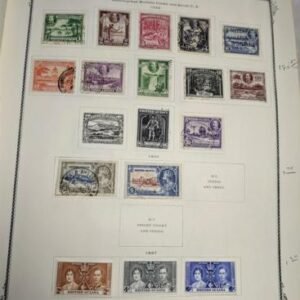 British Area -Guiana, Guyana, Jamaica, Leeward Is, Monerrat 1860-1976 Used Collection in Scott Binder