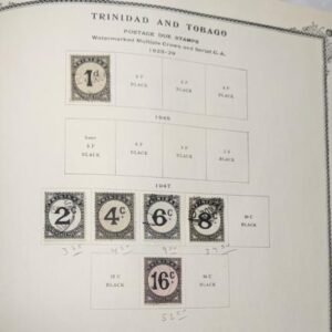 British Area - St. Vincent, South Georgia, Tobago, Trinidad, Trinidad & Tobago 1859-1963 Mint & Used Collection