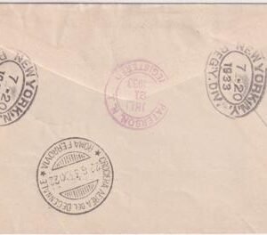 Italy 1933 VF Balbo Flight Cover with C48-C49, Rome - New York