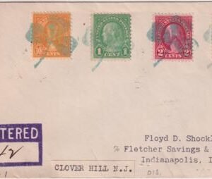 US New Jersey, Clover Hill 632, 636, 642, 688 Fancy Cancel Cover
