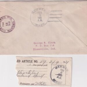 US Washington, Hammer 632, 636, 642, 689 Fancy Cancel Cover