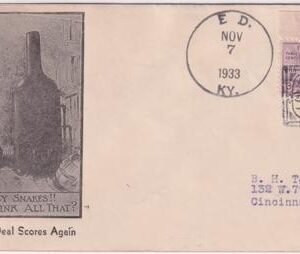 US Kentucky, Ed 542, 7161  Fancy Cancel Cover, Face in Box
